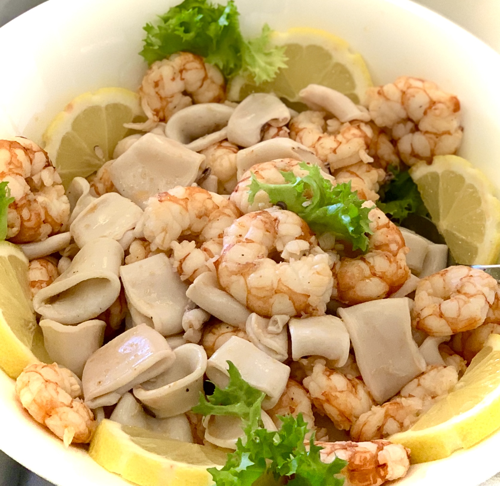 BB Artsan Food - Insalata di mare con limone e cimette di cavolfiore